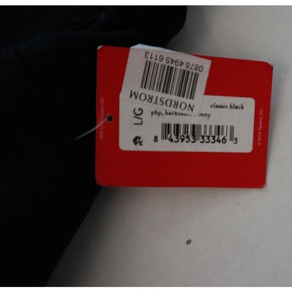 Spanx Women's Sz Large Classic Black The Perfect Back Seam Skinny Pants $148 - Picture 6 of 11